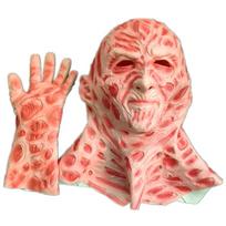 Freddy Prieš Jasoną Su Freddy Krueger Latekso Kaukės Ir Pirštinės Rinkinys Helovino Kostiumų Šventei Mask and Glove