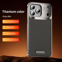 dėklas iPhone 17 pro max Odinis magnetinis apsauginis dangtelis Besienis aliuminio lydinio Anti-Scratch Anti-Fingerprint Atsparus smūgiams iPhone17 Pro Max