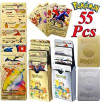 55Pcs Pokemon Cards VSTAR GX EX VMAX MEGA TAG TEAM Energy Trainer Charizard Pikachu Rare Collection Battle Card I09 German - 27PCS sidabras