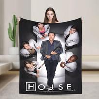 Daktaras Hausas MD Antklodė Iškylai Flanelinė Lovatiesė Pledai Sofai Kėdei Lovai Šilta Minkšta Individuali Pasidaryk Pats Kokybiška Lovatiesė Dovana Size: 75*100cm, Weight: 230 GSM