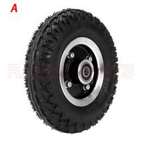 200X50 Ratlankiai 8X2  Padanga ir vidinė kamera Elektriniam paspirtukui Vežimėliui Sunkvežimiui Pneumatiniam vežimėliui A wheel black