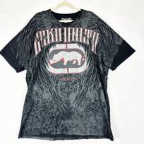 2000-ųjų ECKO Rino Rašto Negabaritinis Marškinėliai Vyras Poros Laisvalaikio Grafinis Amerikietiškas Vintage Medvilniniai Streetwear Marškiniai Unisex Viršus 4XL gray