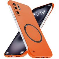 Magnetic Slim for Huawei P30 P30Pro P40 Pro Plus Frameless Phone Cases Matte Anti-Scratch Hard Cover Borderless Shockproof Armor Huawei P30 Pro New Edition oranžinė