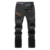 Unisex greitai džiūstančios vandeniui atsparios lauko kelnės - Pavasaris/Ruduo, lengvos, su mikrotempimu, pralaidžios orui, skirtos žygiams ir laipiojimui black