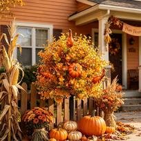 Artificial and Flowers for Halloween Garden Home Decor One Size