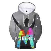 M.Pokora 3D Spausdinti Hoodies Vyrams Moterims Laisvalaikio Oversize Megztinis Matinis Pokora Harajuku Gatvės Stiliaus Hoodies Oversized 5XL gray