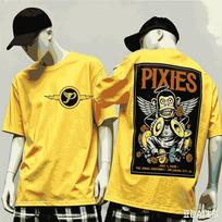 Pixies For Fan Gift Tshirt Unisex Unisex Harajuku Oversized Unisex Short Sleeve Streetwear High Quality Couples Comfortable Classic M yellow