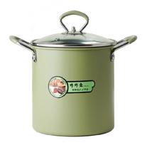 Miniature Saucepan with Oil Strainer Ergonomic Handle Student Cooking Pots Space Saving Cookware for Noodles and Soups white