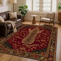 Vintažinis persiškas leopardas svetainės kilimas didelis plotas sofos kavos staliukai neslystantys dekoratyviniai kilimėliai Amerikietiški namai prieškambario kilimėliai 120cm x 160cm
