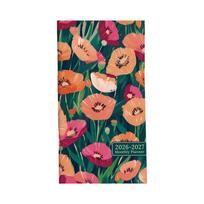 Pocket Calendar 2026-2027 - Date Planner, Portable Schedule, Monthly & Yearly Planner One Size brown