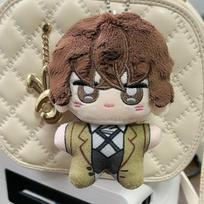 Anime Kawaii Bungou Stray Dogs Pliušinis Raktų pakabukas Dazai Osamu Nakahara Chuuya Minkšti Kimšti Žaislai Gimtadienio Dovana 10Cm Anime Pliušas 10cm