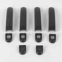 For Volkswagen VW Touran Caddy T5 Transporter 2003 2004-2015 ABS Chrome Door Handle Cover Trims Sticker Car Styling Accessories Black 1 hole black