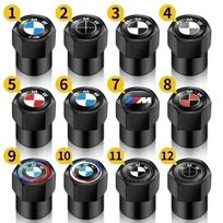 4 vnt. Automobilio stiliaus Auto ratų padangų vožtuvų kotelių dangteliai, skirti BMW M E28 E32 E34 E53 E64 F10 F20 F30 X1 X3 X5 X6 E71 E90 E91 E92 G03 (black,10) juoda