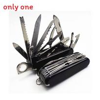 Multifunction Folding Knife With Sharp Blade For Outdoor Survival And Selfdefense Black gray