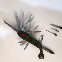 Multifunction Folding Knife With Sharp Blade For Outdoor Survival And Selfdefense Green