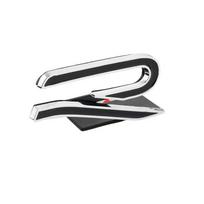 Volkswagen VW R Rline Golf Scirocco Beetle Jetta Passat Tiguan Touareg 3D Metaliniai Automobilio Priekinės Grotelių Emblemos Lipdukai Aksesuarai Metal black