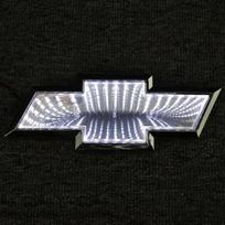 Automobilio bagažinės LED lipdukas Ženklelis Šviesos ženklelis Chevrolet Cruze Malibu Cavalier Monza Sail Trax Equinox Captiva Lacetti Orlando 20X 7.2cm balta