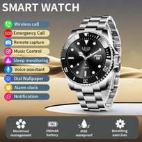 1.27 HD Screen Steel Smart Watch Men 2026 New IP68 Waterproof Bluetooth Call Sports Voice Assistant Health Monitor Men Business  Smartwatch juoda