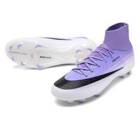 Cross-Border 17 High-Top Football Shoes with Long Spikes for Men, Women, and Children - Ideal for Artificial Turf Training 38
