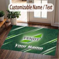 Custom Rug Fendt Pattern Print Name Text Soft Non‑Slip Floor Carpet for Home Indoor Decoration 60cmx90cm