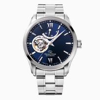 ORIENT STAR automatinis mechaninis laikrodis pusiau atviras mechanizmas Japonijoje pagamintas gamintojo garantija 2 metai atviras širdies mechanizmas RK-AT0002L vyriškas tamsiai mėlynas black