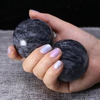 2/4 vnt./pora Natūralaus nefrito Baodingo kamuoliukai Rankų riešų kieti fitneso rankiniai kamuoliukai Sveikatos pratimai Streso mažinimo terapija Chromuotas rankų masažas 2 Pairs