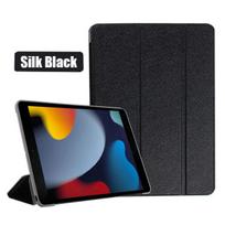 Funda Ipad 10“2 2021 m. dėklas PU odinis trigubas el. knygos dėklas, skirtas iPad 9 10.2 dėklas planšetiniams kompiuteriams, rankovėms IPad 9-osios kartos stovo dangtelis iPad 7th 10.2 black
