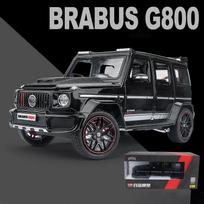 1:24 mastelio Brabus G800 lydinio automobilio modelis, dyzelinis automobilis su garso šviesa Car Lovers kolekcija Vaikų gimtadienio dovanos metaliniai berniukų žaislai 1/24-22x10x9.3cm juoda