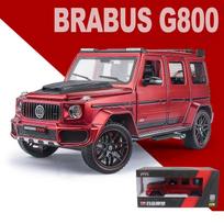 1:24 mastelio Brabus G800 lydinio automobilio modelis, dyzelinis automobilis su garso šviesa Car Lovers kolekcija Vaikų gimtadienio dovanos metaliniai berniukų žaislai 1/24-22x10x9.3cm raudona