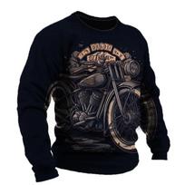 Senoviniai vyriški marškinėliai motociklo modelio marškinėliai ilgomis rankovėmis 3D spausdinti drabužiai Graphic Street Harajuku dideli marškinėliai vyrams 3XL black
