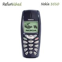 Atnaujintas Nokia 3510 GSM 900 / 1800 atrakintas mobilusis telefonas Simple Set tamsiai mėlyna spalva