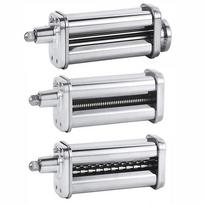 Makaronų gaminimo priedas Makaronų ritinėlių pjaustytuvo dalių makaronų presavimo mašina, suderinama su KitchenAid 3 in 1 Set sidabras