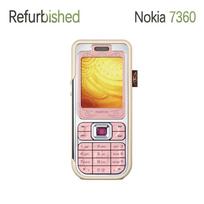 Atnaujintas originalus Nokia 7360 mobilusis telefonas su 1 SIM kortele Simple Set geltona