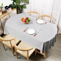 Ovali staltiesė Vandeniui atspari Aliejui atspari PVC stalo užtiesalas Dėklas Dekoratyvinis Valgomojo stalas Kavinė Vestuvių dekoras Gražus stalo užtiesalas 80x120cm 1pcs white