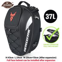 Motociklo krepšys, atsparus vandeniui „Mochila Moto“ motociklo bako krepšys, motociklo kuprinė, daugiafunkcinis uodegos krepšys 4 11-MC-0102 Red Bag black