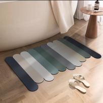 Minkšta, vaškinės spalvos, maža, šviežia vonios diatomito žemės kilimėlis, tualeto sugeriantis kilimėlis, neslystantis buitinis tualeto kilimas 40 * 60cm gray