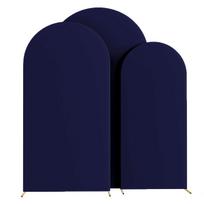 1 vnt. Arkos stovo užvalkalas Vestuvių gėlės Durų dekoravimas Poliesteris Elastingas Rinkinio Fono užvalkalas Rekvizitas Naudojamas Banketui (Be lentynos) 50X120cm(4Ft) tamsiai mėlyna spalva