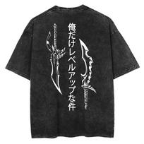 Anime Berserk Logotipas Grafinis Spausdintas Marškinėlis Vyrams Moterims Vintažiniai Manga Marškinėliai Skalbtos Medvilnės Marškinėliai Harajuku Vyriški Didelio Dydžio Marškinėliai 3XL black