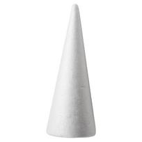 Putplasčio kūgiai polistiroliniai rankdarbiams pasidaryk pats dažymui trikampis medis 20cmX7.9cm white
