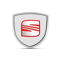 1 vnt. 3D metalinis automobilio durų skydo emblema automobilio kėbulo ženklelis lipdukas stilius SEAT Leon FR 5 6 MII Altea 5F Ibiza Toledo Cordoba Alhambra MK3 balta