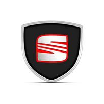 1 vnt. 3D metalinis automobilio durų skydo emblema automobilio kėbulo ženklelis lipdukas stilius SEAT Leon FR 5 6 MII Altea 5F Ibiza Toledo Cordoba Alhambra MK3 juoda