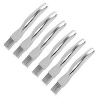 Svogūnų smulkintuvas ir kubikatorius su 6 ašmenimis Nerūdijančio plieno daržovių pjaustytuvas julienne juostelėms Daugiafunkcis 6pcs white