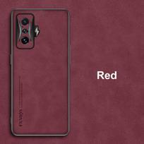 Luxury Leather Phone Case For Xiaomi Poco F3 F4 GT Cover Shockproof Protection Silicone Case For Redmi K50 Gaming K40 Pro K40S Redmi K50 Gaming raudona