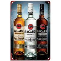 Retro Bacardi Metalinis Ženklas, Skardinis Ženklas, Romo Prekėsženklo Plokštelė, Vintažinės Plokštės, Sienų Dekoras, Plakatas, Baras, Vyrų Urvas, Shabby Chic Dekora 20x30cm（7.8x11.8inch）