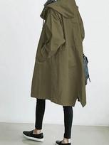 Rudens laisvalaikio stiliaus vėjo striukė moterims, ilga, petite kirpimo, naujo stiliaus, temperamentinga liemenė, 8 spalvos, 8 dydžiai, ilgomis rankovėmis striukė 5XL armijos žalia spalva