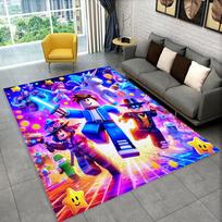 3D Animacinis R-Robloxs Žaidimo Kilimas Kilimas Žaidimų Kambariui Miegamajam Svetainei Sofai Namų Durų Kilimėlis Dekoras, Plotinis Kilimas Neslystantis Grindų Kilimėlis Dovana 40x60cm blue