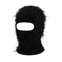 New Full Face Cover Ski Mask Hat 3 Holes Balaclava Army Tactical CS Windproof Knit Beanies Bonnet Winter Warm Unisex Cap black
