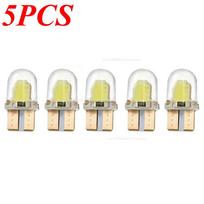 10 vnt. T10 W5W lemputė LED Automobilio numerio lentelės lempa COB T10 LED Canbus gabaritinis žibintas LED parkavimo lemputė Automobilio salono skaitymo lemputė white beige