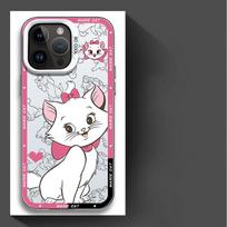 Juokingas Marie Katės telefono dėklas Apple iPhone 16 15 Pro Max 13 14 Plus 12 11 Pro plus Matinis for iPhone 16ProMax white