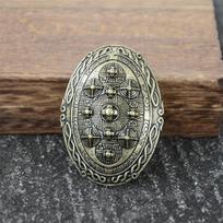 1 vnt. Retro Švedijos Norse Vikingų Sagės Papuošalai Vintažinis Norse Talismanas Drabužiams Marškiniams Kostiumui gray